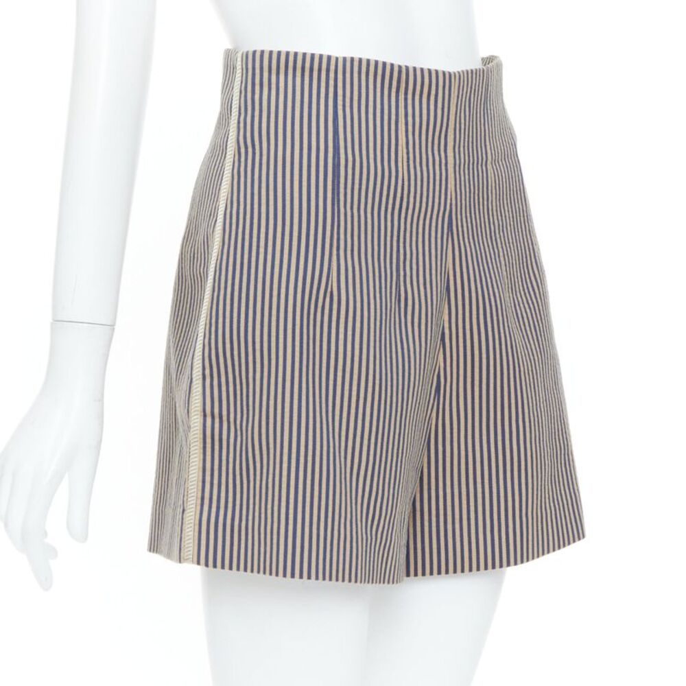 Fendi Blue Striped Tailored Shorts